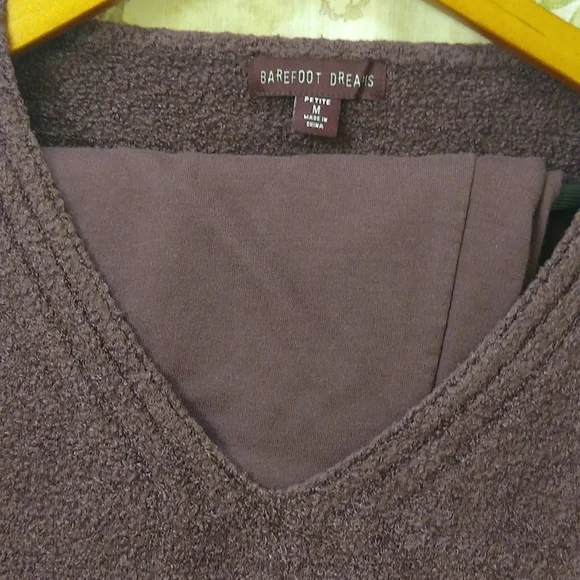 Barefoot Dreams CozyChic Lite Petite Lounge Set, Fig - Picture 2 of 9